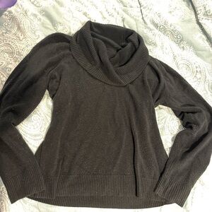 New York & Company Black Cowl Neck Sweater